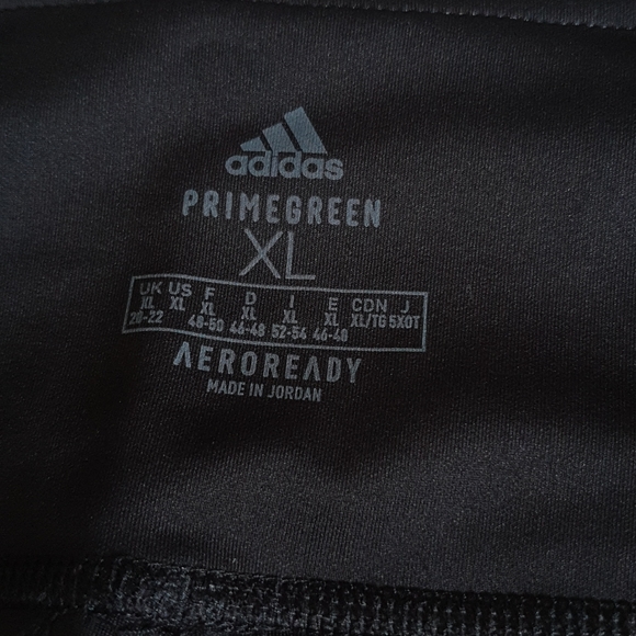 ADIDAS womens high waist bike shorts 3S  black 2XL - Picture 4 of 6